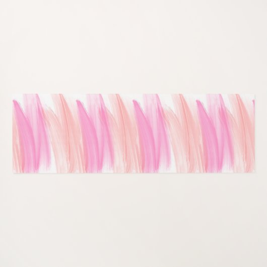 無謀な楽観主義を追求するブラシストロークバラ ヨガマット (裏面(横))