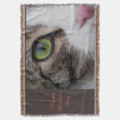 無謀な猫のブランケット-幸せな母の日 スローブランケット (正面縦)