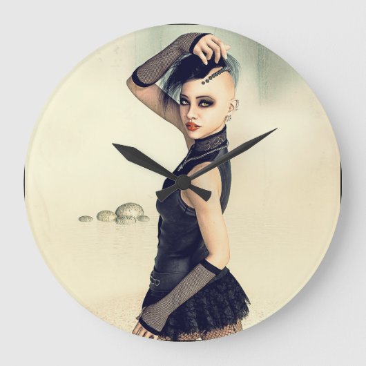 無謀な ラージ壁時計 (正面)