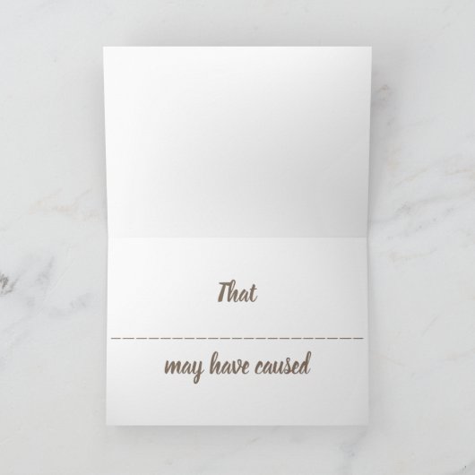 無謝罪カード カード (内部)