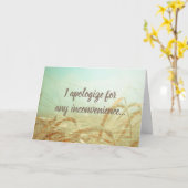 無謝罪カード カード (黄色い花)