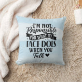 無責任おもしろい皮肉な攻撃 クッション (ブランケット)