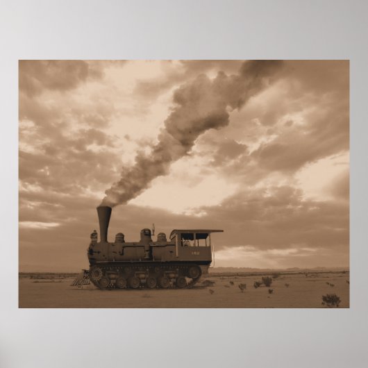 無軌条機関車 ポスター (正面)