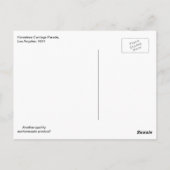 無軌道の馬車パレード,ロサンゼルス, 1951 ポストカード (裏面)