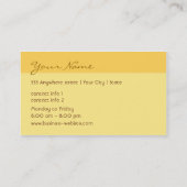 無農薬食品の店の名刺 名刺 (裏面)