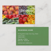 無農薬食品の店の名刺 名刺 (正面/裏面)