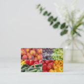 無農薬食品の店の名刺 名刺 (スタンド正面)