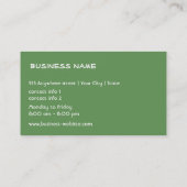 無農薬食品の店の名刺 名刺 (裏面)