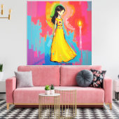 無邪気と光 キャンバスプリント (インサイチュ (リビング))