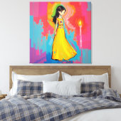 無邪気と光 キャンバスプリント (インサイチュ (寝室))