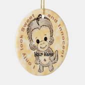 無邪気なサル セラミックオーナメント (右)