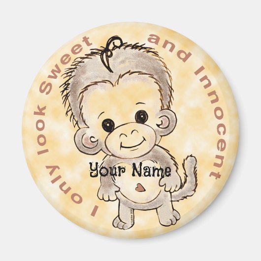 無邪気なサル マグネット (正面)