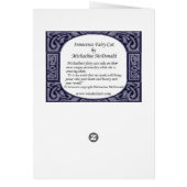 無邪気な妖精の猫カード (裏面)