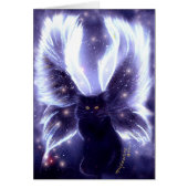 無邪気な妖精の猫カード (正面)