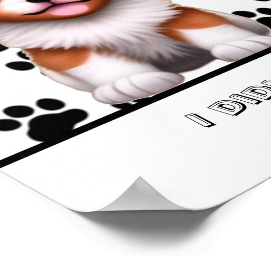 無邪気な子犬 ポスター (角)