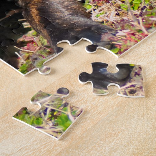 無邪気な小犬 ジグソーパズル (側面)