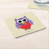 無邪気な愛 スクエアペーパーコースター (アングル)