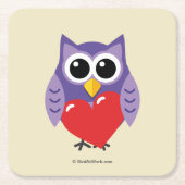 無邪気な愛 スクエアペーパーコースター (正面)