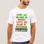無邪気な植物の面白いTシャツ Tシャツ (正面)