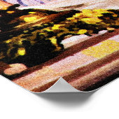 無邪気な目をした女の子ヴィンテージパルプカバーアート ポスター (角)