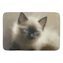 無邪気な視線シアメシタンポートレート バスマット