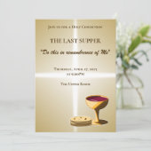 無酵餅とワイン 最後の晩餐 イースター 招待状 (スタンド正面)