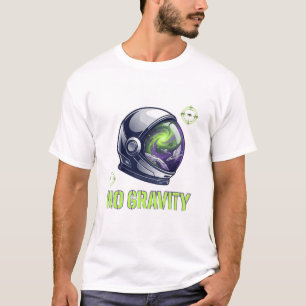 無重力スペース宇宙飛行士ゲーマーTシャツ ネオン Tシャツ