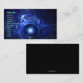 無重力状態のタービン名刺のテンプレート 名刺 (正面/裏面)