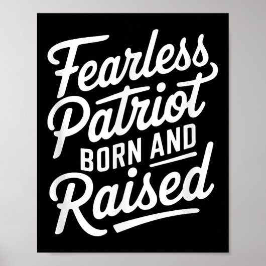 無鉄砲な愛国者 生まれ育ち ポスター (正面)