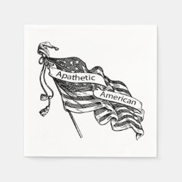 無関心のアメリカ人 スタンダードカクテルナプキン