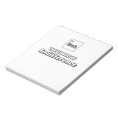 無関心の周期表Meh要素 ノートパッド (回転)