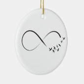 無限つばめの記号 セラミックオーナメント (右)