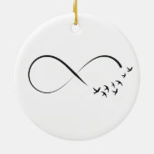 無限つばめの記号 セラミックオーナメント (裏面)