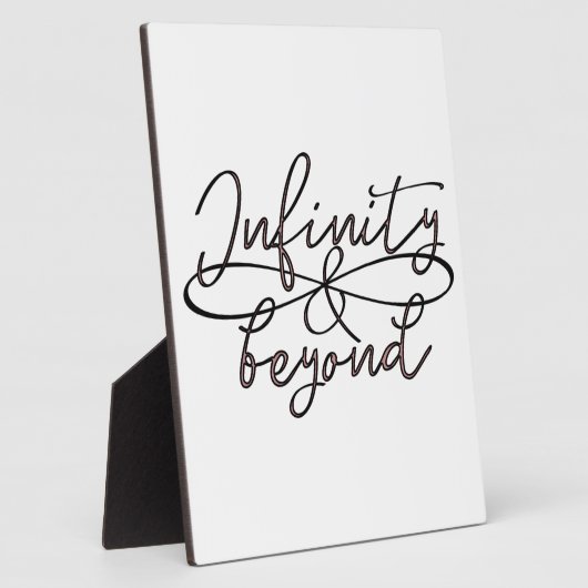 無限と無限の愛のカップルの型を超える フォトプラーク (側面)