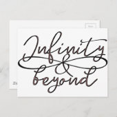無限と無限の愛のカップルの型を超える ポストカード (正面/裏面)