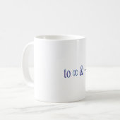 無限に及ぶ コーヒーマグカップ (正面左)