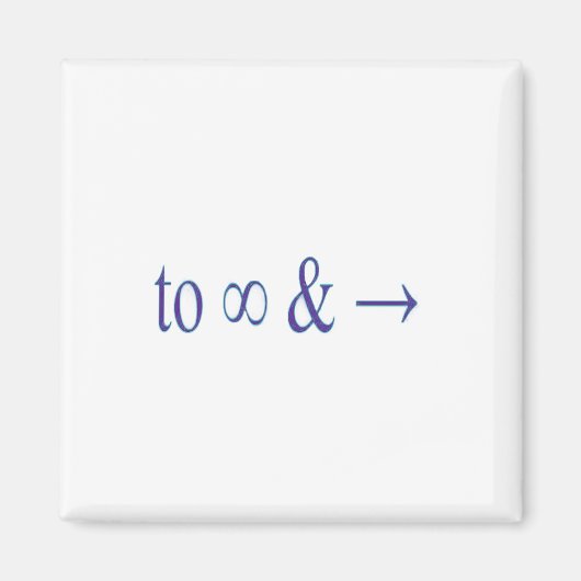 無限に及ぶ マグネット (正面)