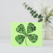 無限に幸運な四葉クローバー ポストカード (スタンド正面)