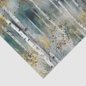 無限に広がる小さな樺の木の木の夢の風景の木々の霧 薄葉紙 (詳細)