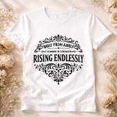 無限に昇る 女性 ビンテージタイポグラフィ Tシャツ