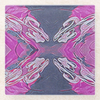 無限に絡み合った ガラスコースター