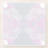 無限に絡み合った ガラスコースター (裏面)