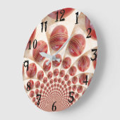 無限のエレガンス:万華鏡のようなクリケットの瞬間 ラージ壁時計 (傾斜)