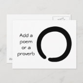 無限のエンソ記号 ポストカード (正面/裏面)