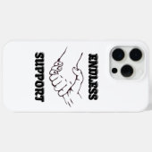 無限のサポート – UnityとTrusのハンドシェイクシンボル Case-Mate iPhoneケース (裏面 (横))