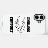 無限のサポート – UnityとTrusのハンドシェイクシンボル Case-Mate iPhoneケース (裏面 (横))