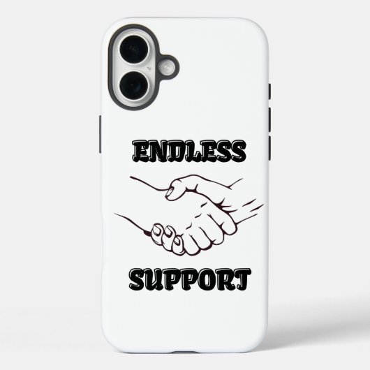 無限のサポート – UnityとTrusのハンドシェイクシンボル Case-Mate iPhoneケース (裏面)
