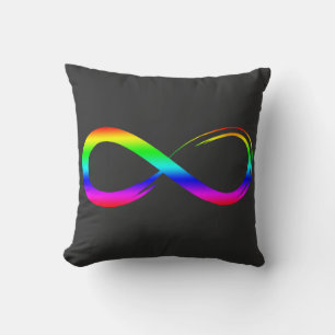無限のシンボル LGBT ゲイ プライド レインボー 永遠 クッション