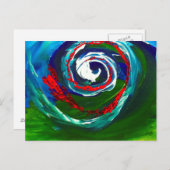 無限のスパイラル波 ポストカード (正面/裏面)