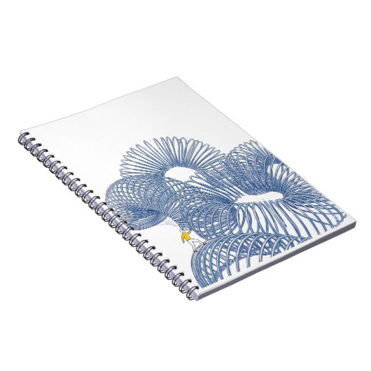 無限のスリンキーコイルウォークミニマリストノートブック ノートブック (右側)